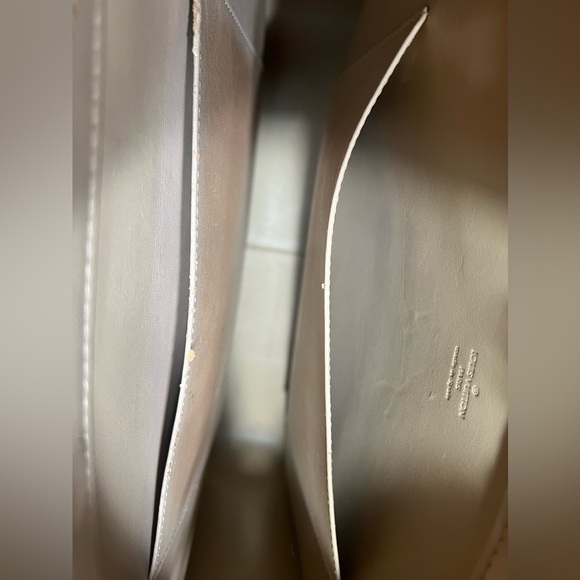 Authentic Louis Vuitton Vernis Columbus Shoulder Tote Bag Beige Vintage - Picture 9 of 15